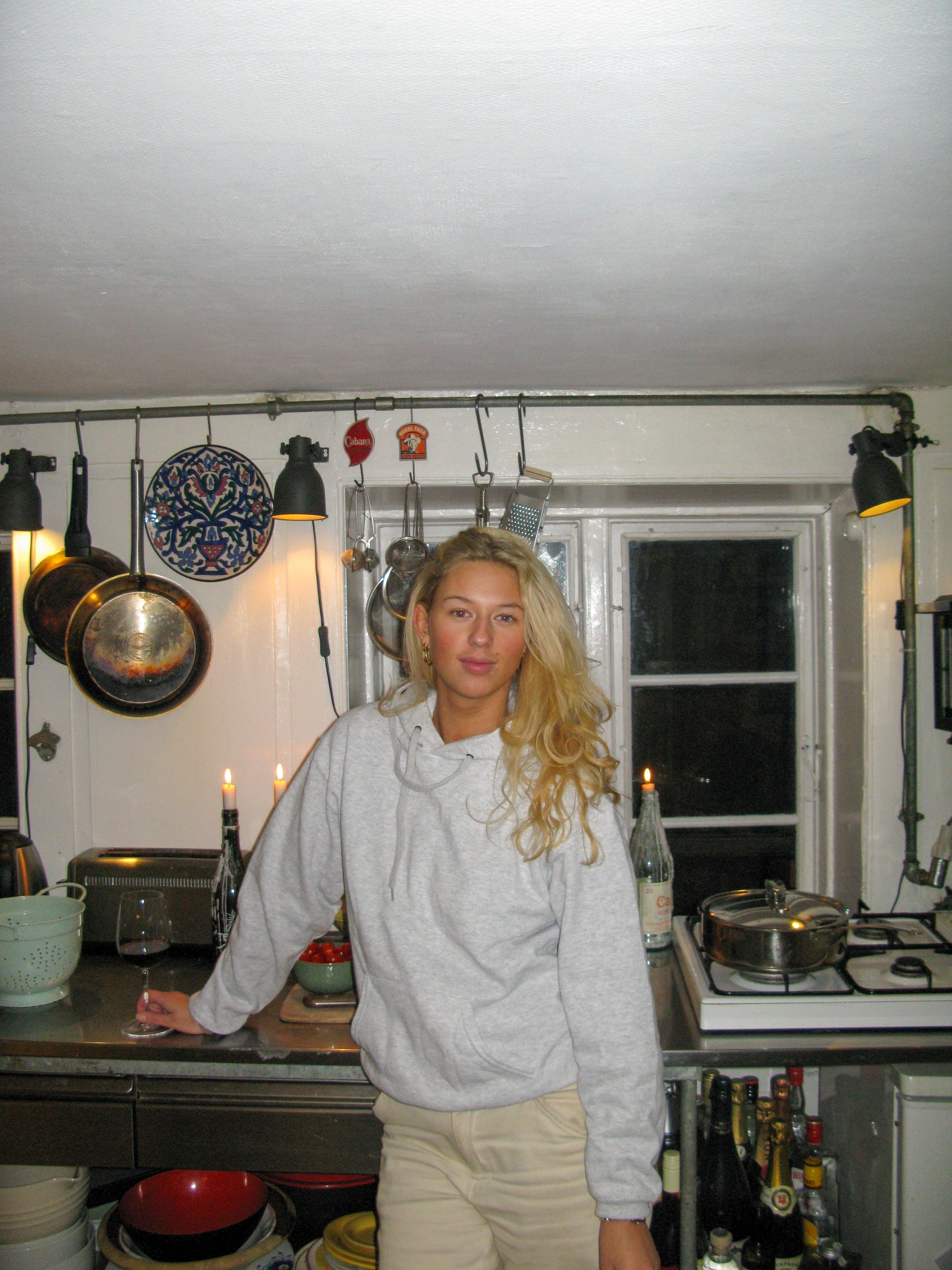 Natascha är 170 cm lång och använder storlek M. 