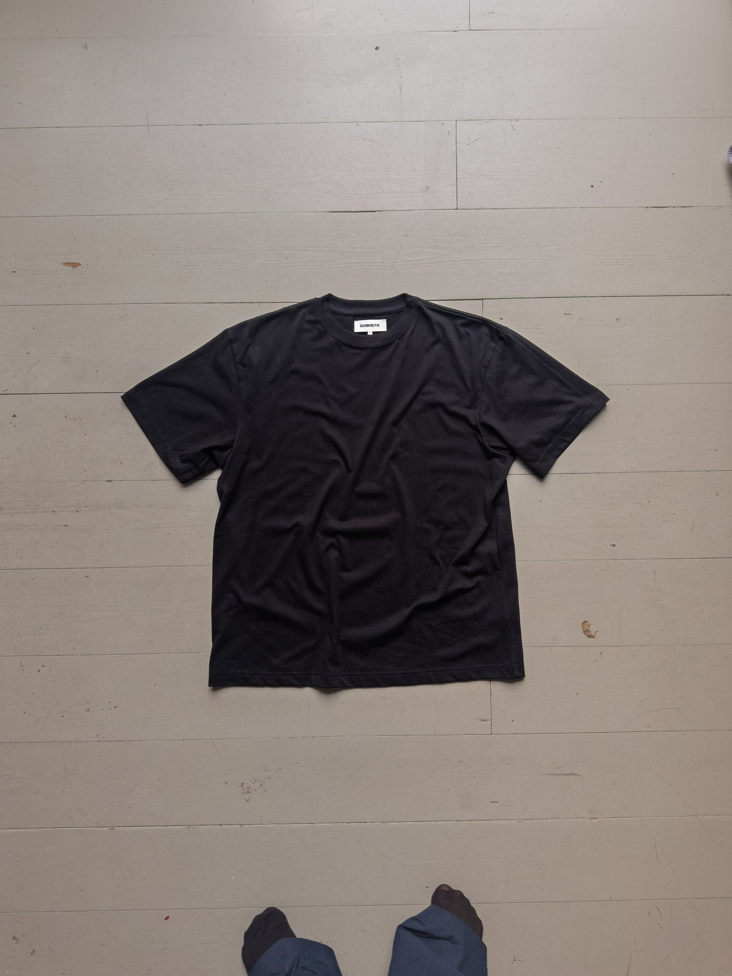 svart t-shirt! Kärlek, Boom | svart