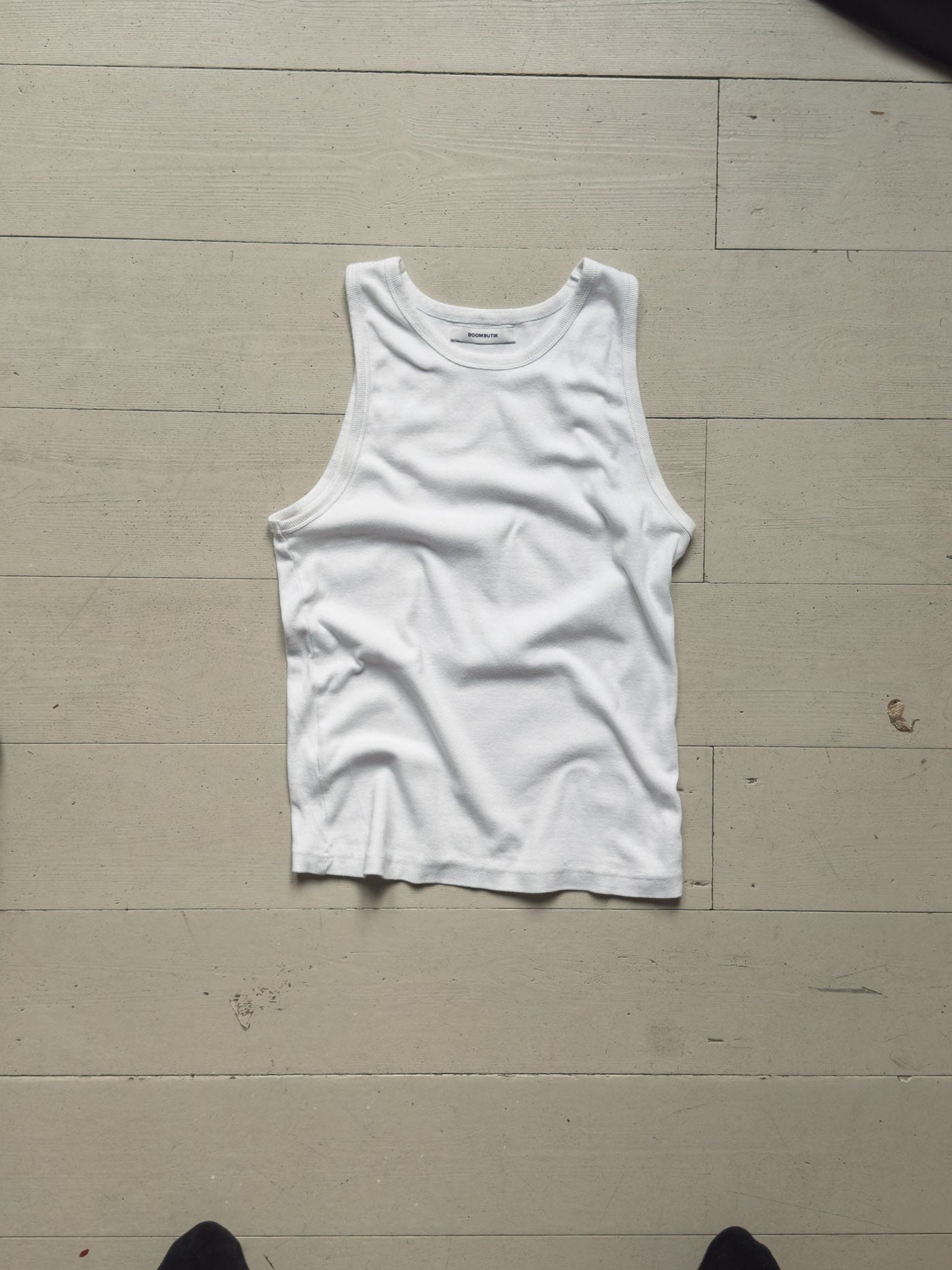 Vit tank top 🤍 Kärlek, Boom | vit